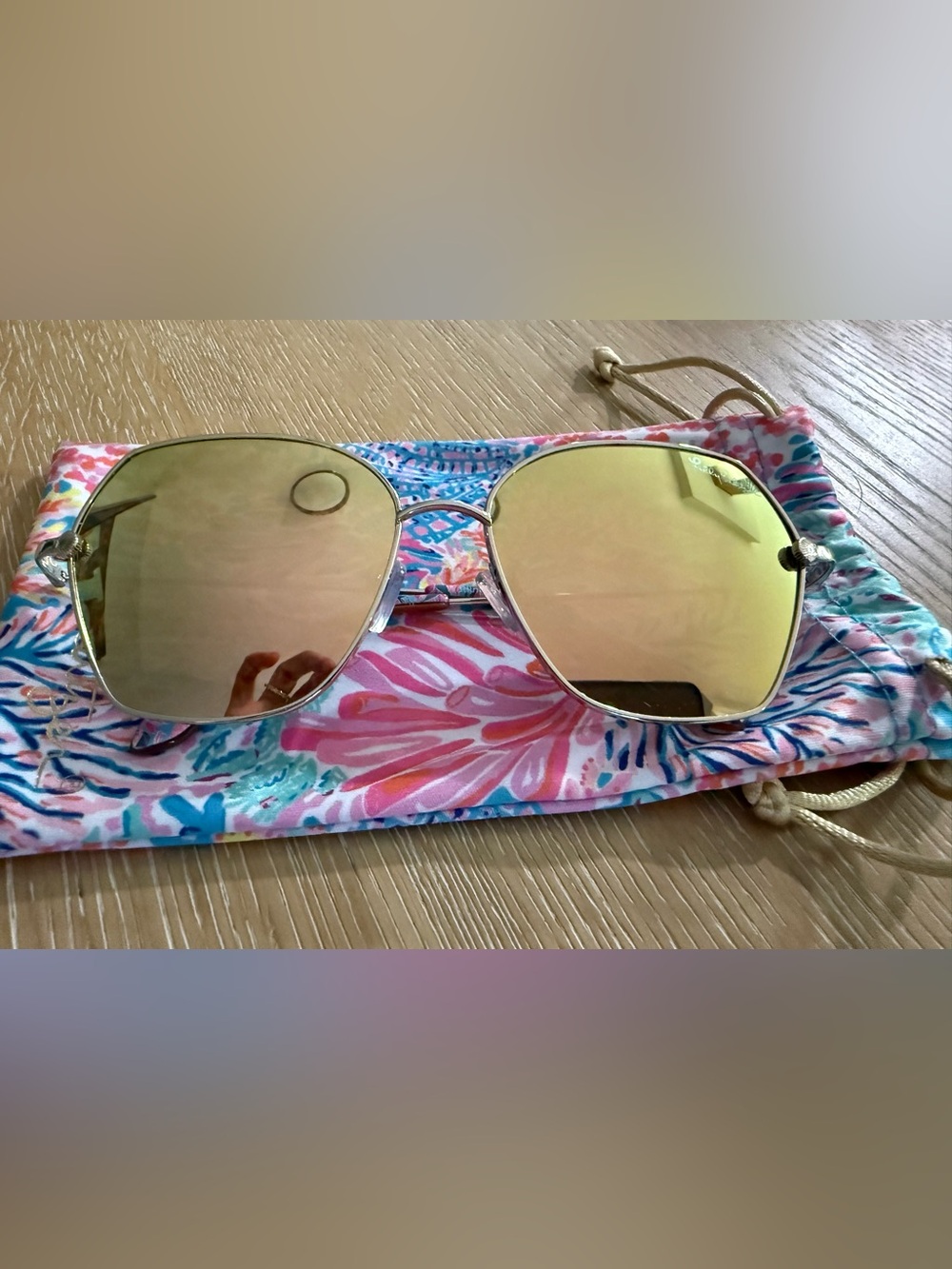 Lilly Pulitzer Marseille Gold Sunglasses